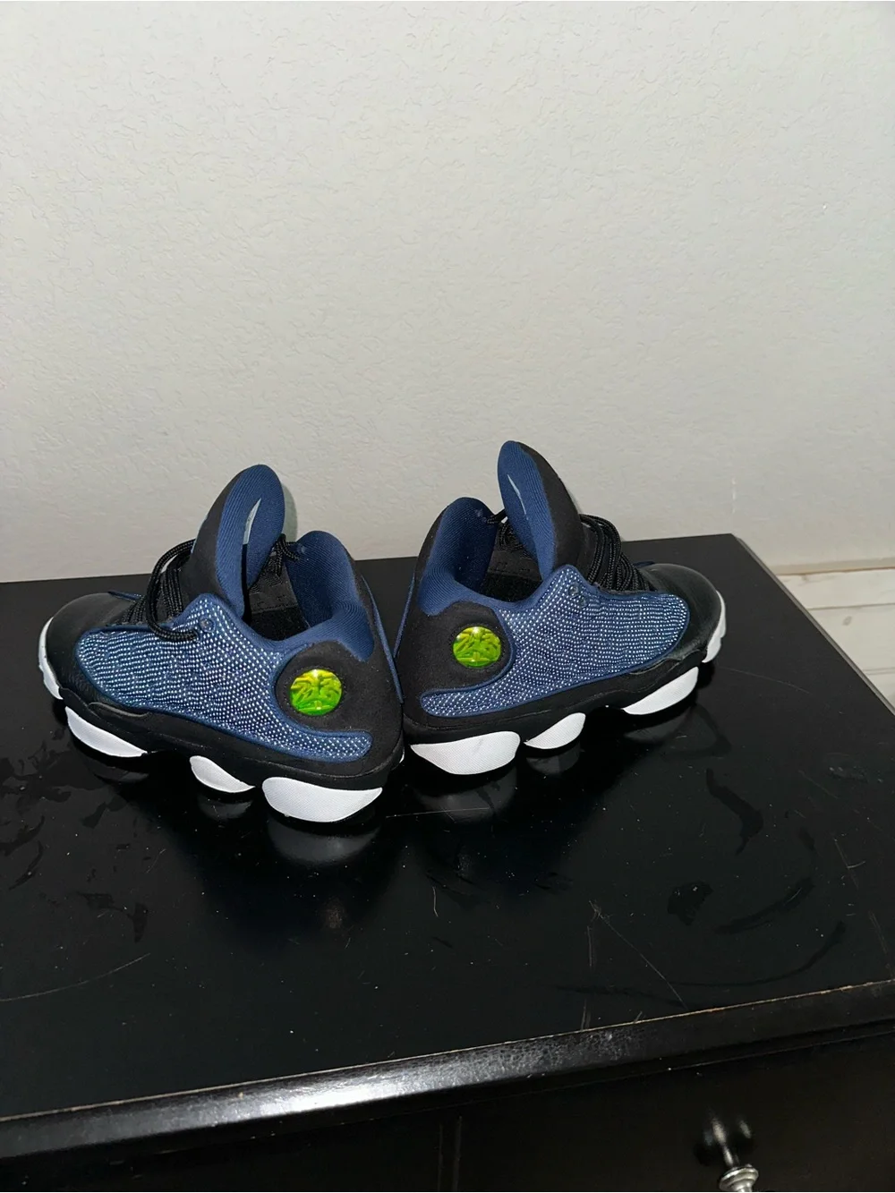 Jordan Kids Black and Navy Blue Basketball Sneakers